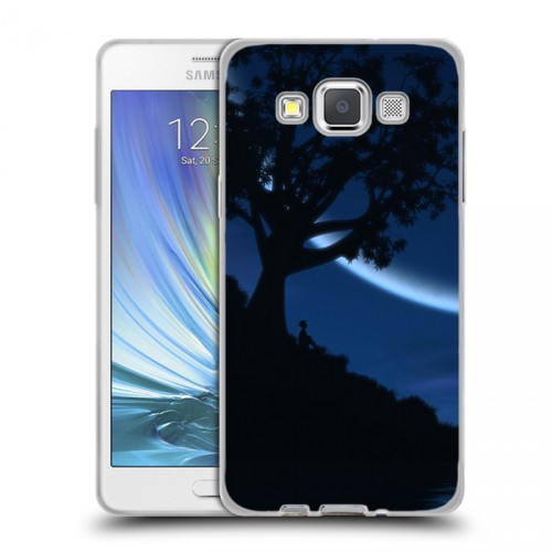Дизайнерский пластиковый чехол для Samsung Galaxy A5 Луна
