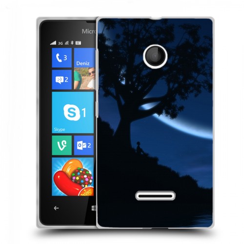 Дизайнерский пластиковый чехол для Microsoft Lumia 435 Луна