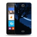 Дизайнерский силиконовый чехол для Microsoft Lumia 430 Dual SIM Луна