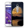 Дизайнерский пластиковый чехол для Lenovo Moto G Луна