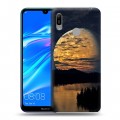 Дизайнерский пластиковый чехол для Huawei Y6 (2019) Луна