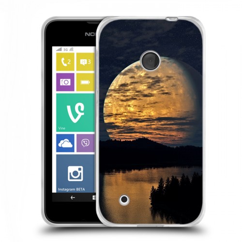 Дизайнерский пластиковый чехол для Nokia Lumia 530 Луна