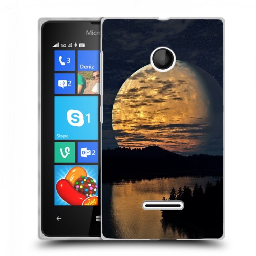 Дизайнерский пластиковый чехол для Microsoft Lumia 435 Луна