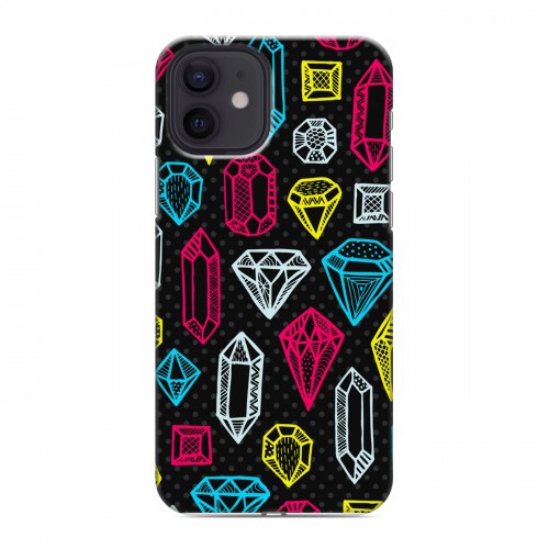 Дизайнерский силиконовый чехол для Iphone 12 Яркие алмазы