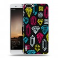 Дизайнерский силиконовый чехол для Huawei Honor 6 Plus Яркие алмазы
