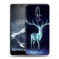 Дизайнерский пластиковый чехол для Nokia 5.1 Луна