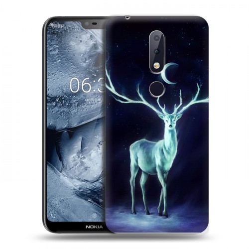 Дизайнерский силиконовый чехол для Nokia 6.1 Plus Луна