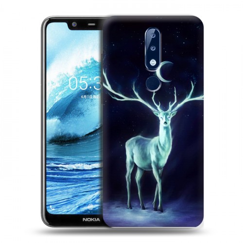 Дизайнерский силиконовый чехол для Nokia 5.1 Plus Луна