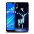 Дизайнерский пластиковый чехол для Huawei Y6 (2019) Луна