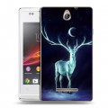 Дизайнерский пластиковый чехол для Sony Xperia E Луна