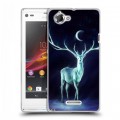 Дизайнерский пластиковый чехол для Sony Xperia L Луна