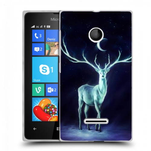 Дизайнерский пластиковый чехол для Microsoft Lumia 435 Луна