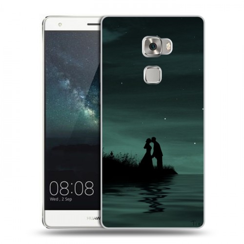 Дизайнерский пластиковый чехол для Huawei Mate S Луна