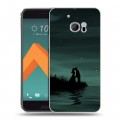 Дизайнерский пластиковый чехол для HTC 10 Луна