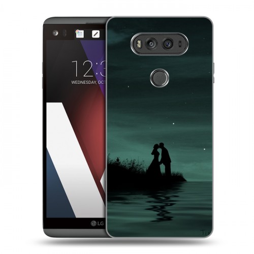 Дизайнерский пластиковый чехол для LG V20 Луна