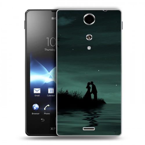 Дизайнерский пластиковый чехол для Sony Xperia TX Луна