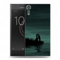 Дизайнерский пластиковый чехол для Sony Xperia XZs Луна