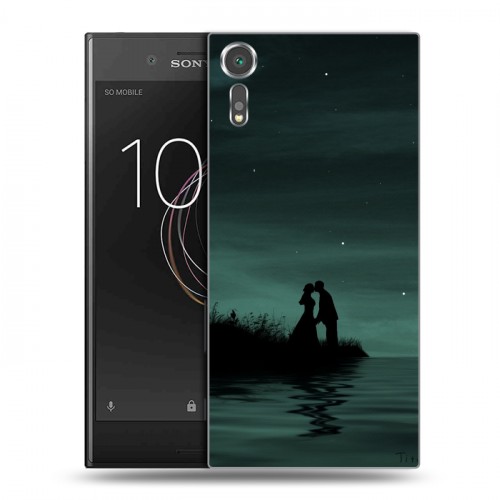 Дизайнерский пластиковый чехол для Sony Xperia XZs Луна