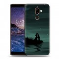 Дизайнерский пластиковый чехол для Nokia 7 Plus Луна