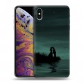 Дизайнерский силиконовый чехол для Iphone Xs Max Луна