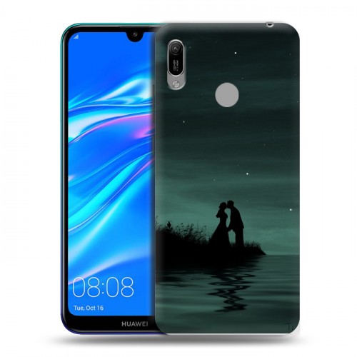 Дизайнерский пластиковый чехол для Huawei Y6 (2019) Луна