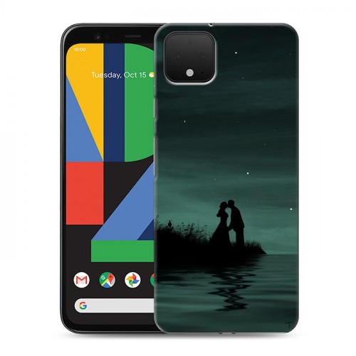 Дизайнерский пластиковый чехол для Google Pixel 4 Луна