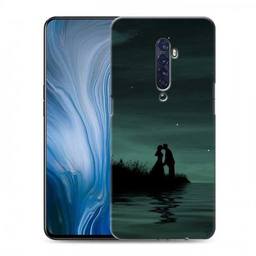 Дизайнерский пластиковый чехол для OPPO Reno2 Z Луна