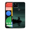 Дизайнерский пластиковый чехол для Google Pixel 5 Луна