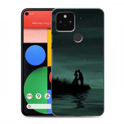 Дизайнерский пластиковый чехол для Google Pixel 5 Луна