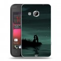 Дизайнерский пластиковый чехол для HTC Desire 200 Луна