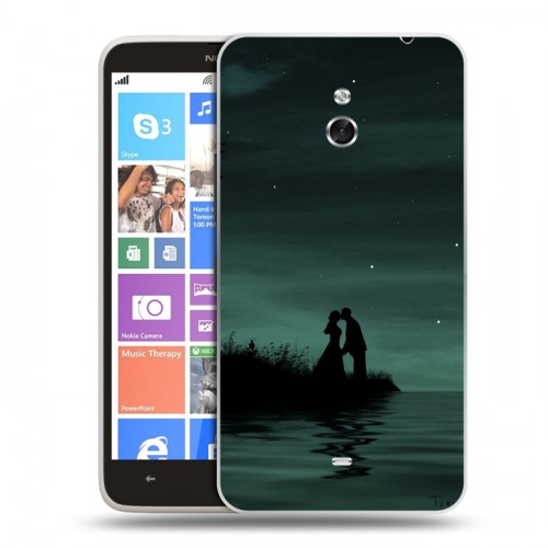 Дизайнерский пластиковый чехол для Nokia Lumia 1320 Луна