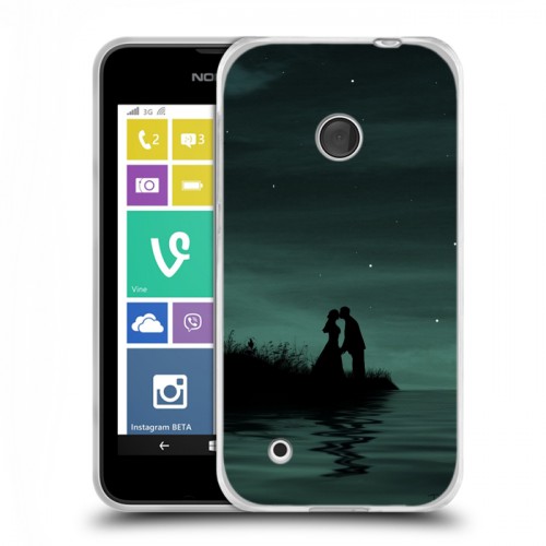 Дизайнерский пластиковый чехол для Nokia Lumia 530 Луна