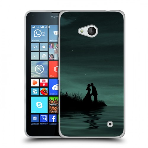 Дизайнерский пластиковый чехол для Microsoft Lumia 640 Луна