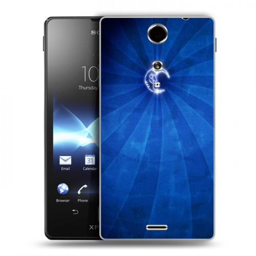 Дизайнерский пластиковый чехол для Sony Xperia TX Луна