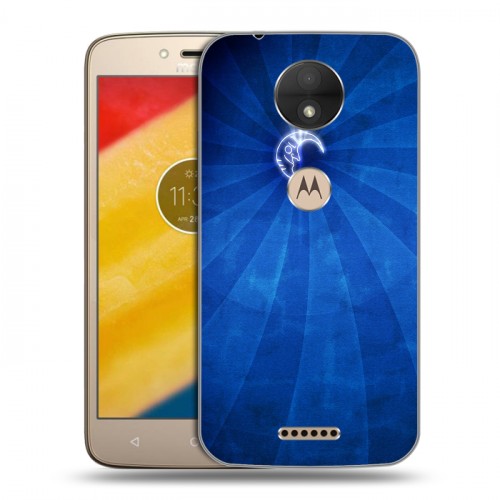 Дизайнерский пластиковый чехол для Motorola Moto C Луна