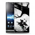 Дизайнерский пластиковый чехол для Sony Xperia S Луна