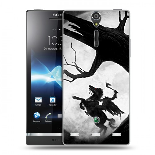 Дизайнерский пластиковый чехол для Sony Xperia S Луна