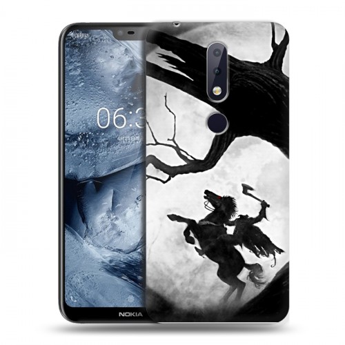 Дизайнерский пластиковый чехол для Nokia 6.1 Plus Луна