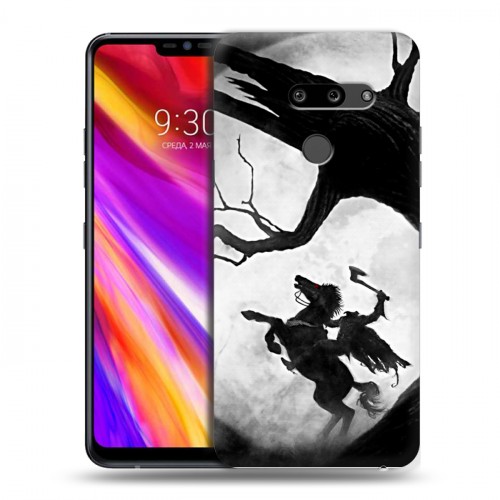 Дизайнерский пластиковый чехол для LG G8 ThinQ Луна