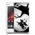 Дизайнерский пластиковый чехол для Sony Xperia L Луна