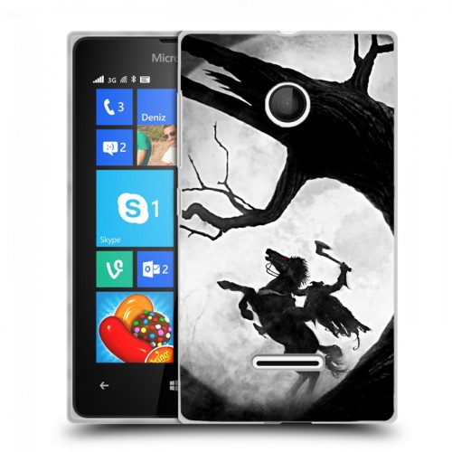 Дизайнерский пластиковый чехол для Microsoft Lumia 435 Луна