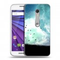 Дизайнерский пластиковый чехол для Lenovo Moto G Луна