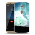 Дизайнерский пластиковый чехол для ZTE Axon 7 Луна