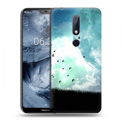 Дизайнерский силиконовый чехол для Nokia 6.1 Plus Луна