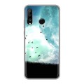 Дизайнерский силиконовый чехол для Huawei P30 Lite Луна