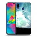 Дизайнерский пластиковый чехол для Samsung Galaxy M20 Луна