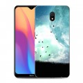 Дизайнерский силиконовый с усиленными углами чехол для Xiaomi RedMi 8A Луна