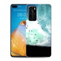 Дизайнерский силиконовый с усиленными углами чехол для Huawei P40 Луна