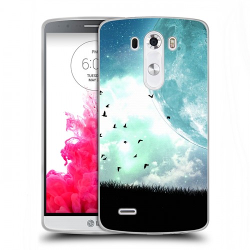 Дизайнерский пластиковый чехол для LG G3 (Dual-LTE) Луна