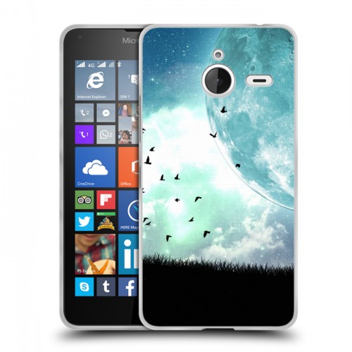 Дизайнерский пластиковый чехол для Microsoft Lumia 640 XL Луна